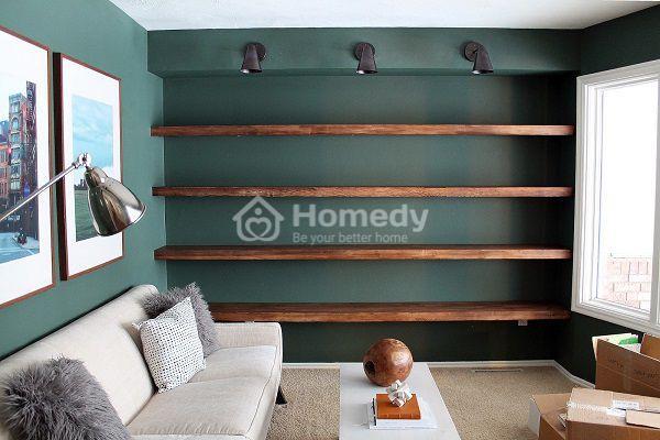 20 mẫu kệ treo tường cho không gian nhà bạn thêm hoàn hảo