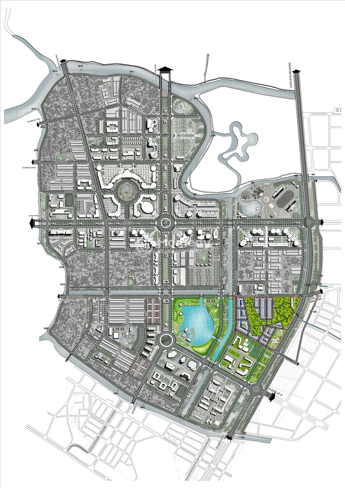 Mặt bằng phân lô dự án BGI Topaz Downtown - Zone A