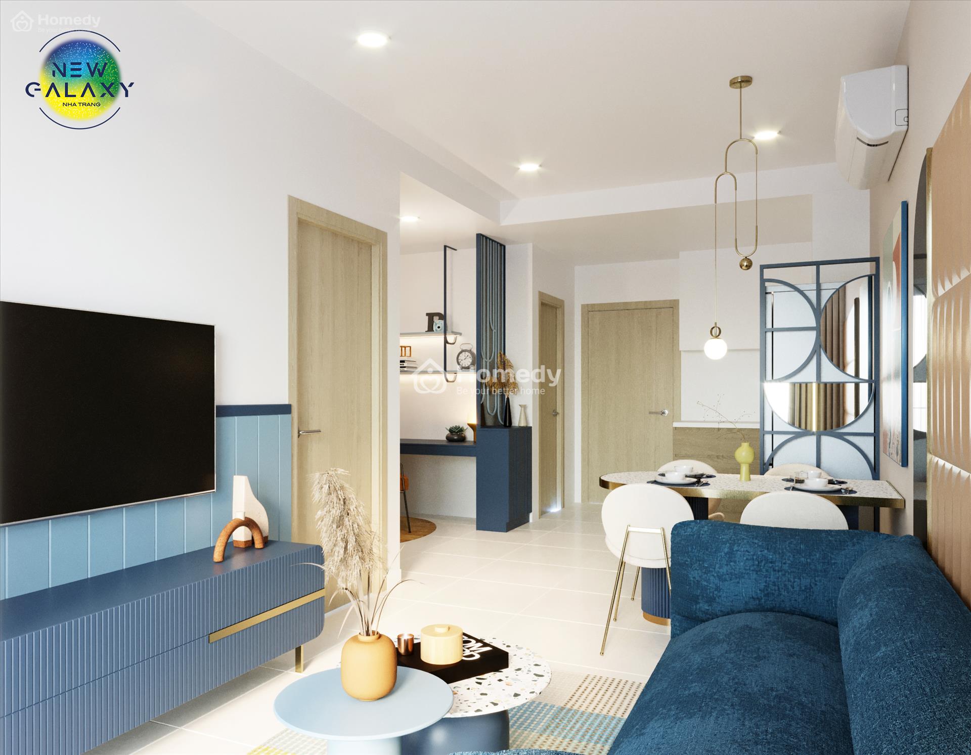 Căn hộ mẫu 1 phòng ngủ tại New Galaxy Nha Trang