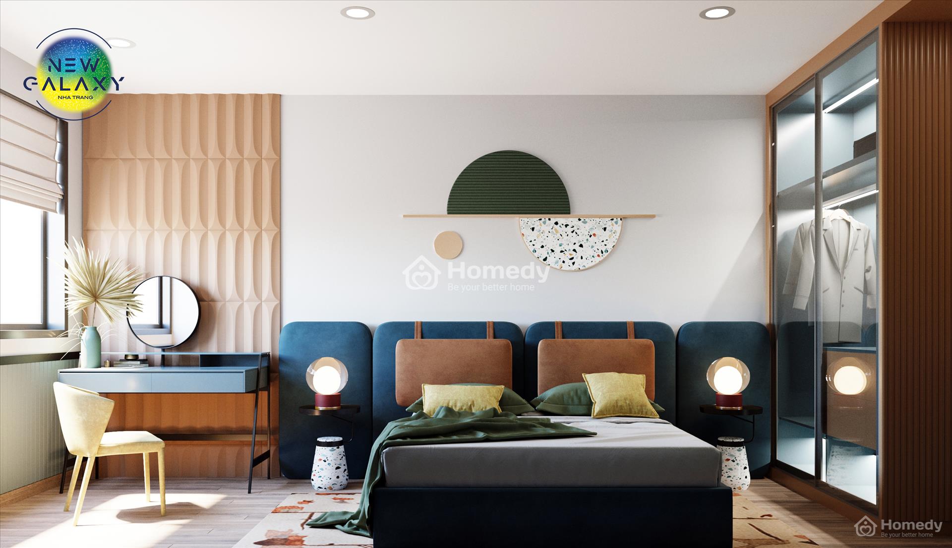 Căn hộ mẫu 1 phòng ngủ tại New Galaxy Nha Trang