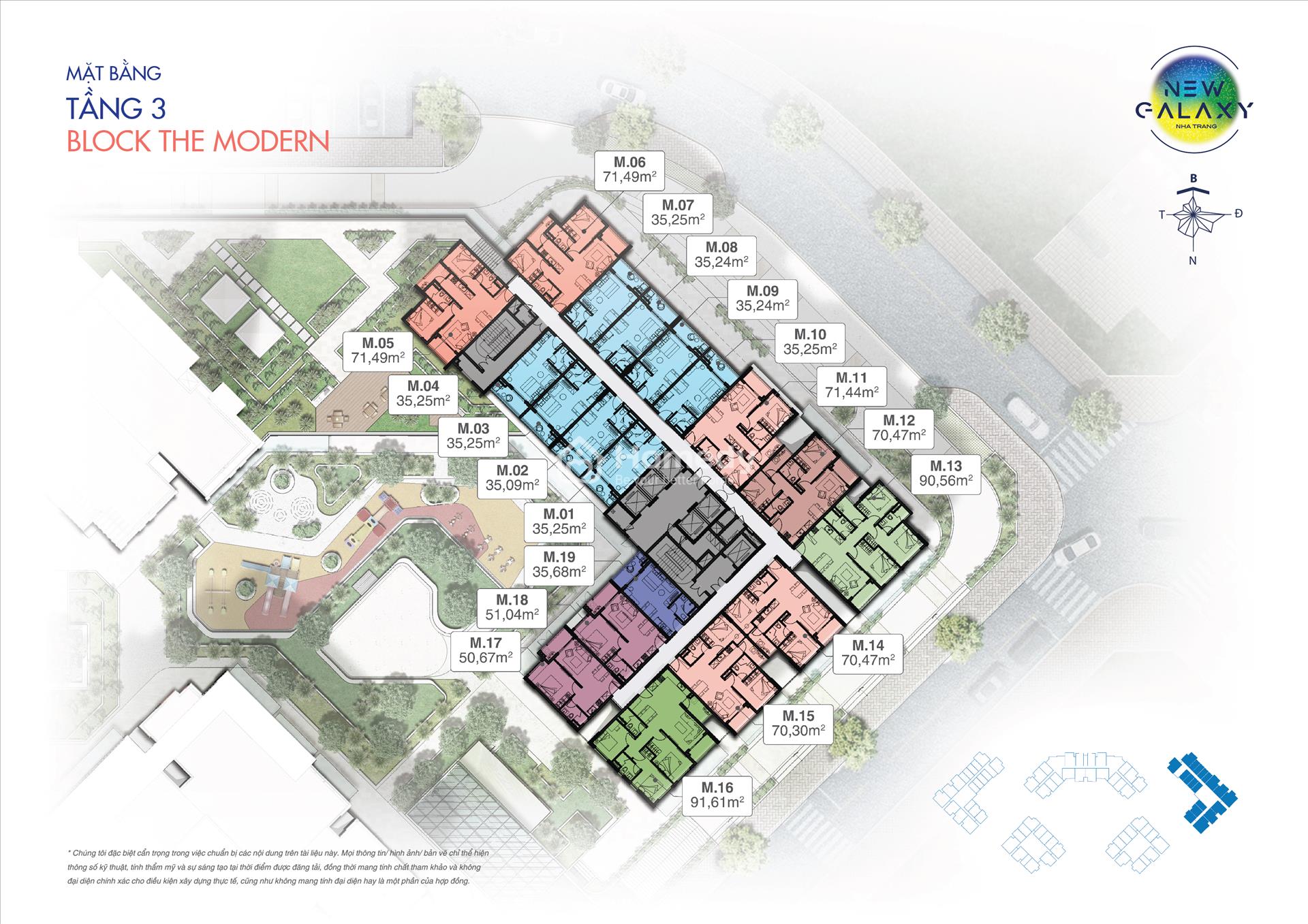 Mặt bằng tầng 3 - The Modern