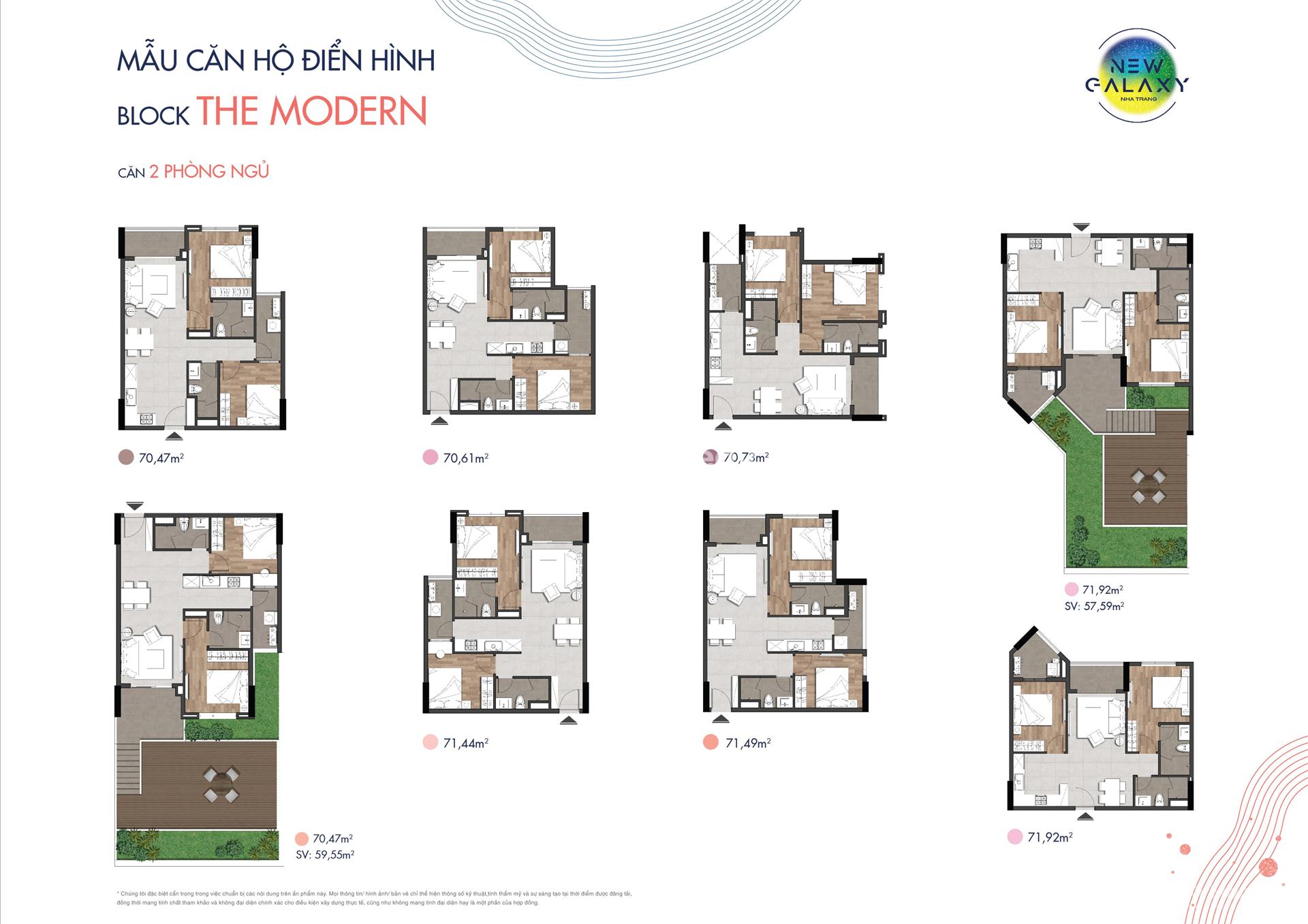 Mặt bằng căn hộ mẫu 3PN