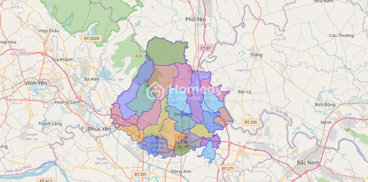 Mua bán Nhà đất tại Huyện Sóc Sơn, Hà Nội năm 2022