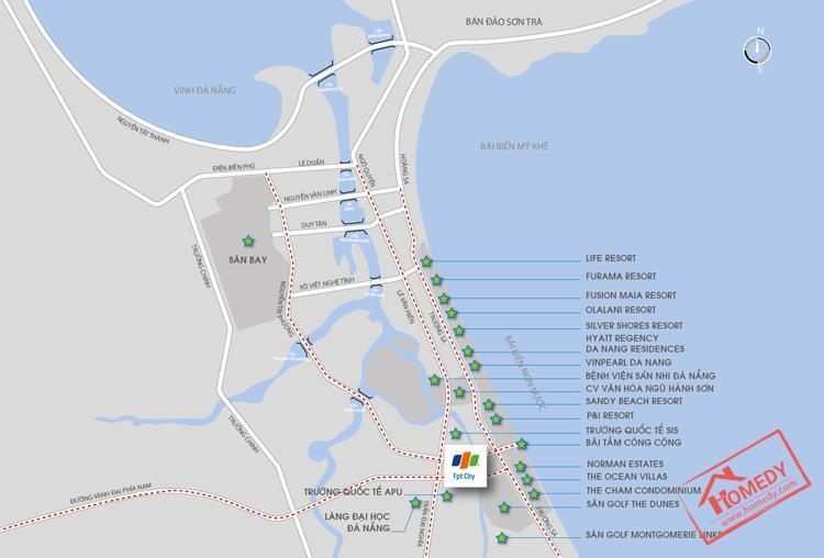 Vị trí FPT City Đà Nẵng