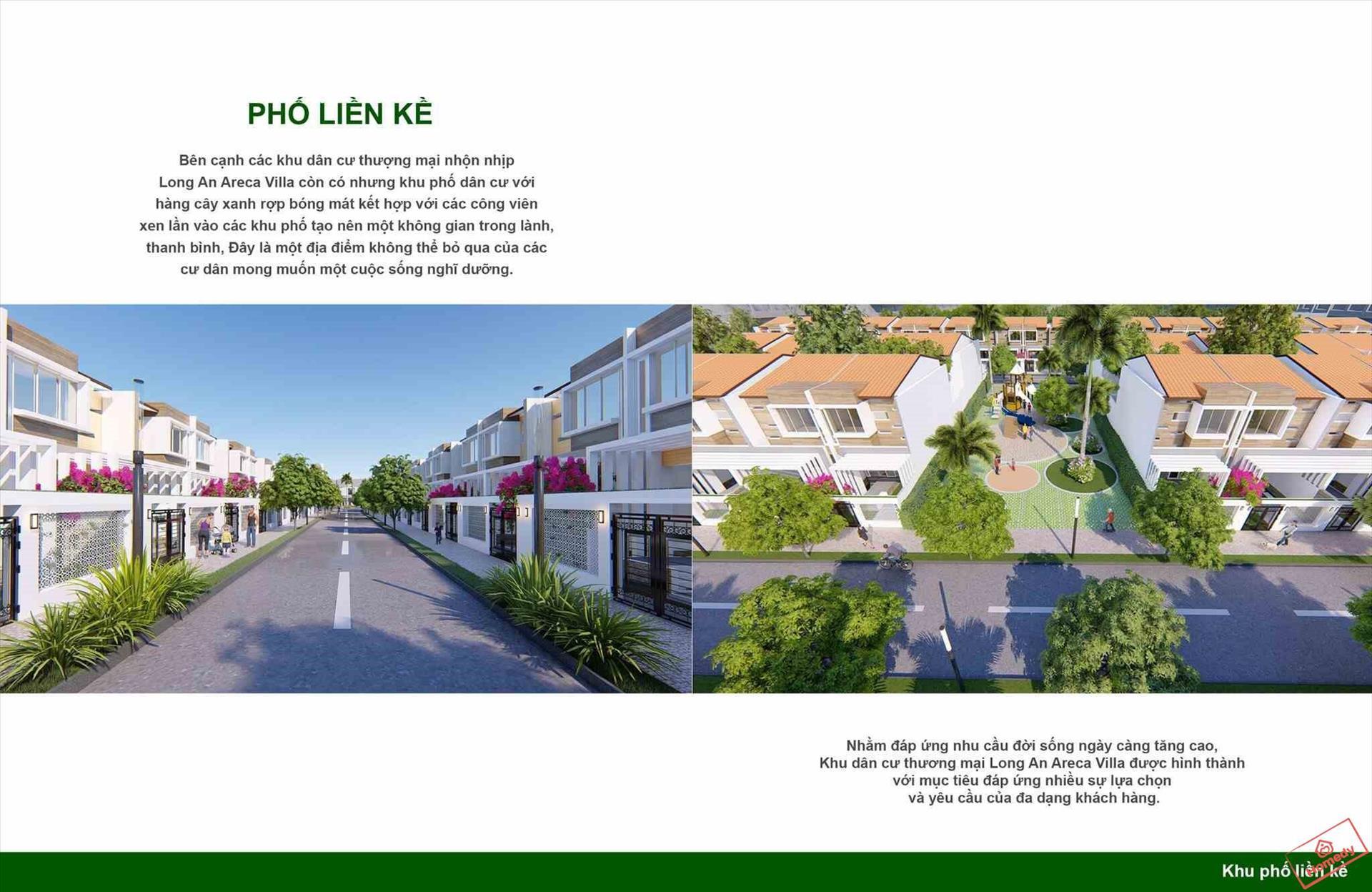 Tiện ích Khu Dân Cư Areca Villa Long An