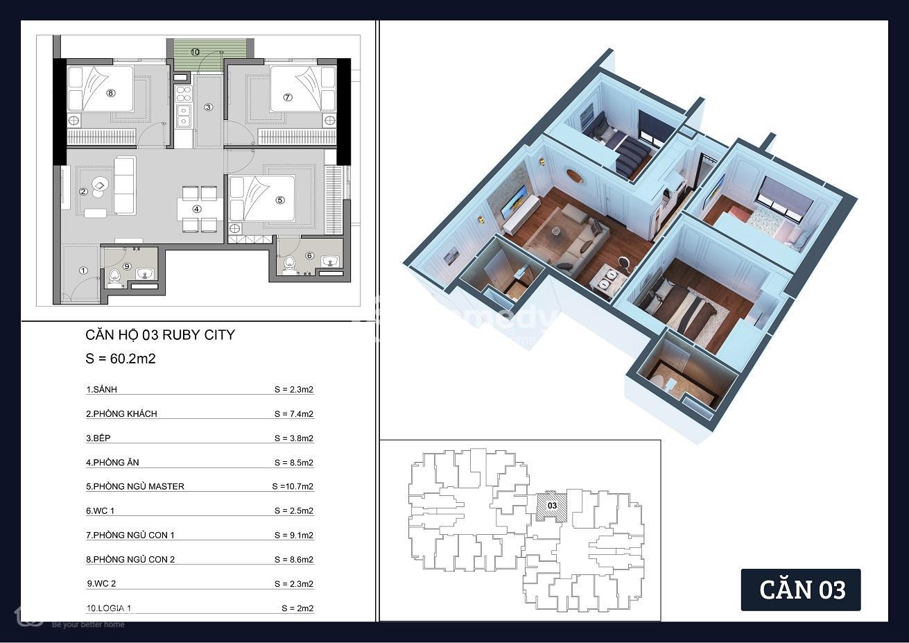 Ruby City CT3 Phúc Lợi