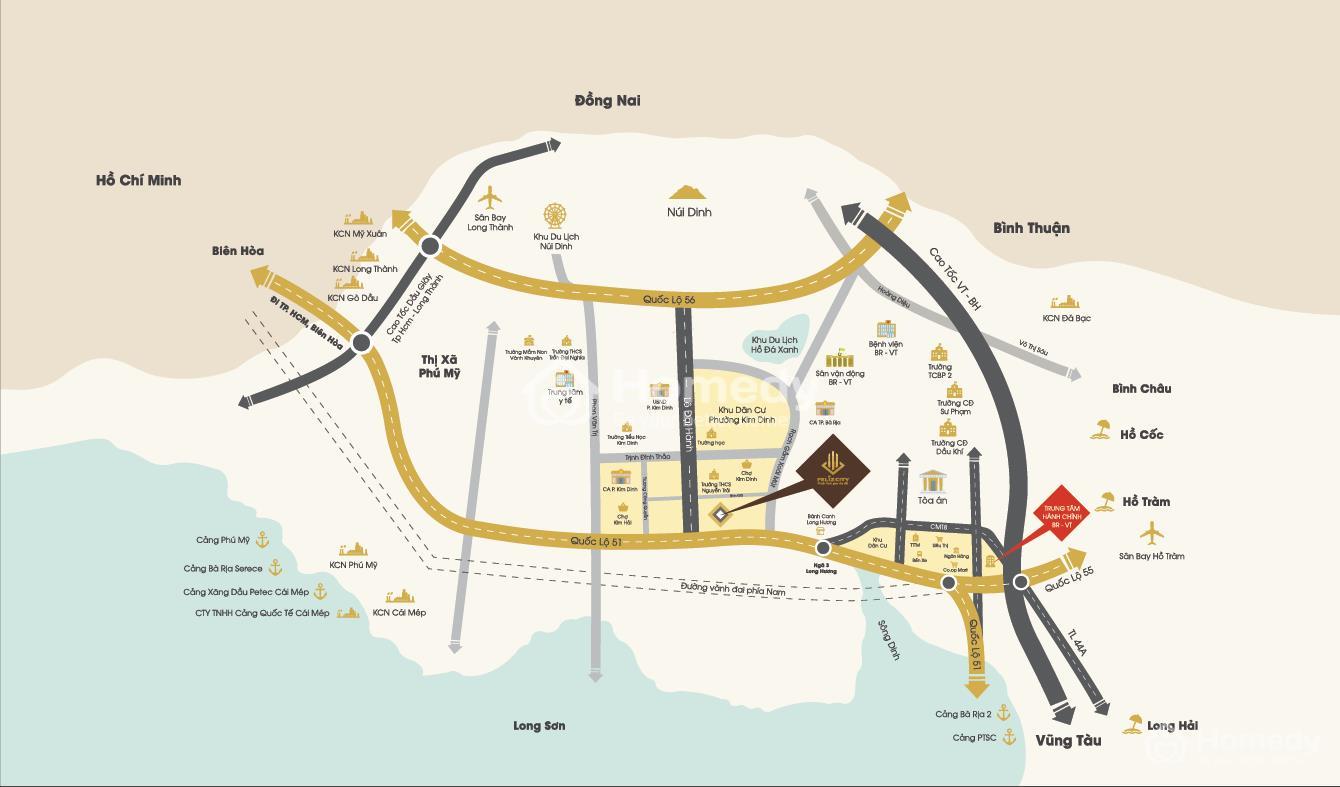 vị trí dự án Khu dân cư thương mại Felix City