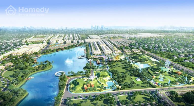 Không gian cây xanh, hồ nước tại dự án