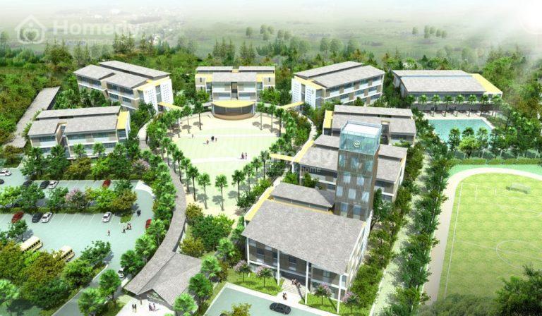 Công viên cây xanh và lối đi bộ
