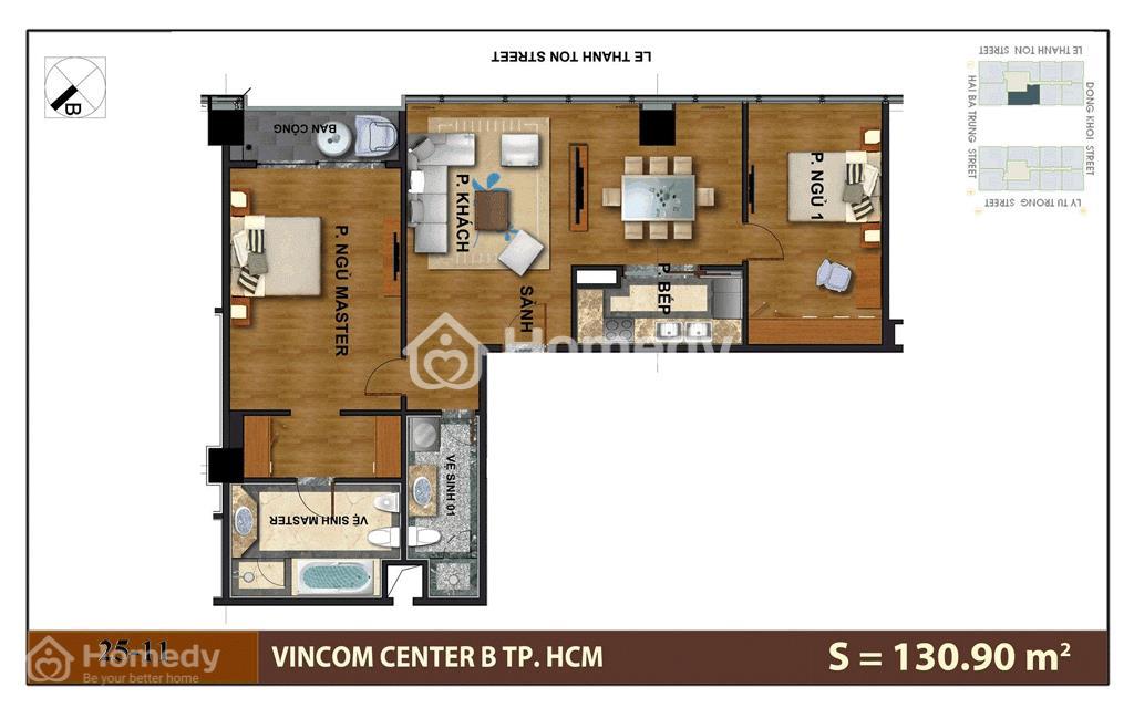 Mặt bằng dự án Vinhomes Đồng Khởi