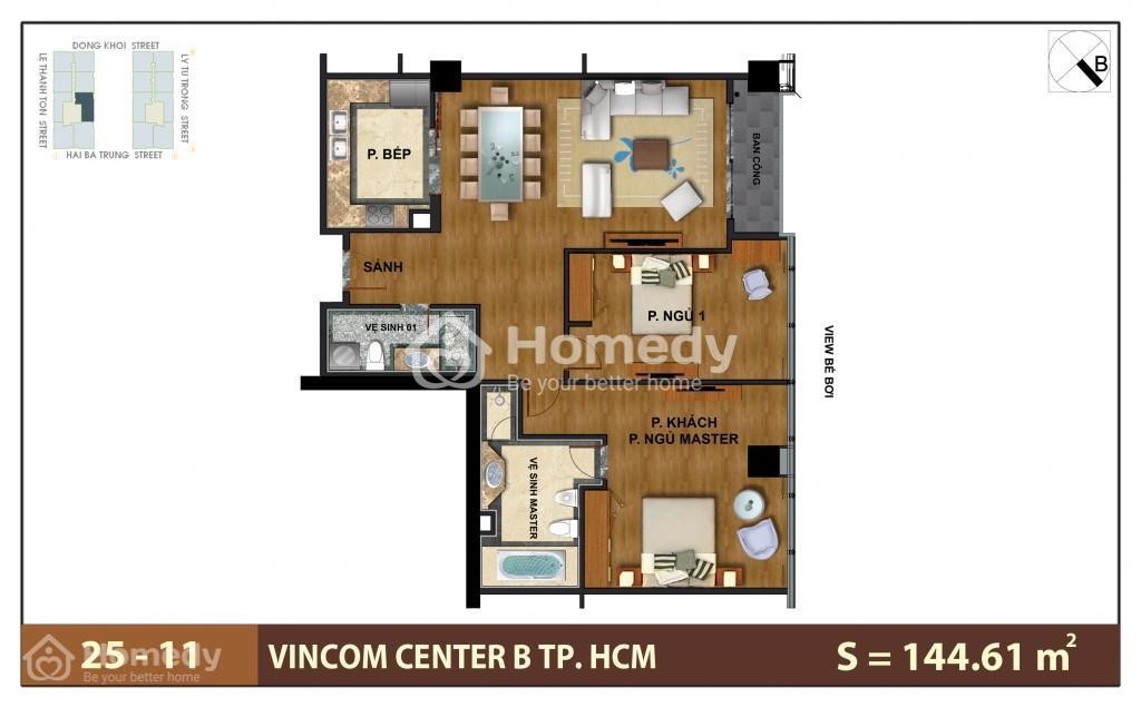 Mặt bằng dự án Vinhomes Đồng Khởi