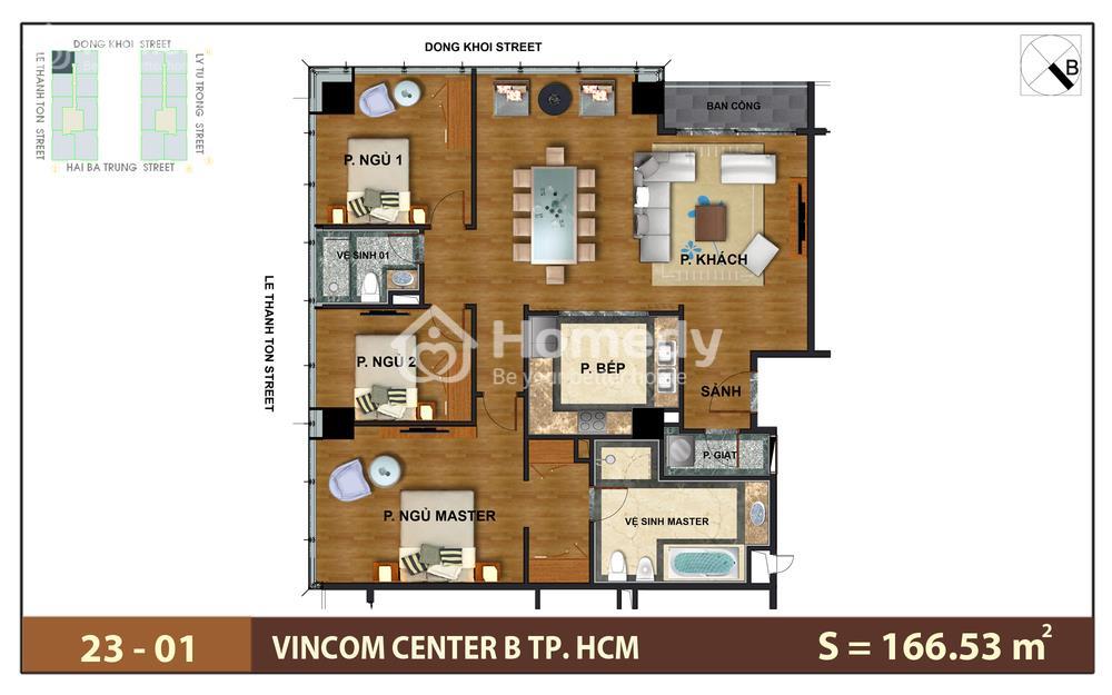 Mặt bằng dự án Vinhomes Đồng Khởi