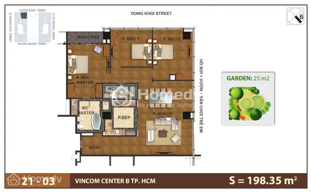 Mặt bằng dự án Vinhomes Đồng Khởi