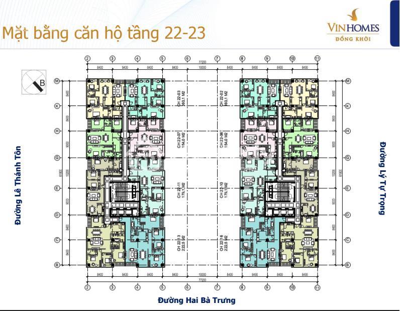 Mặt bằng dự án Vinhomes Đồng Khởi