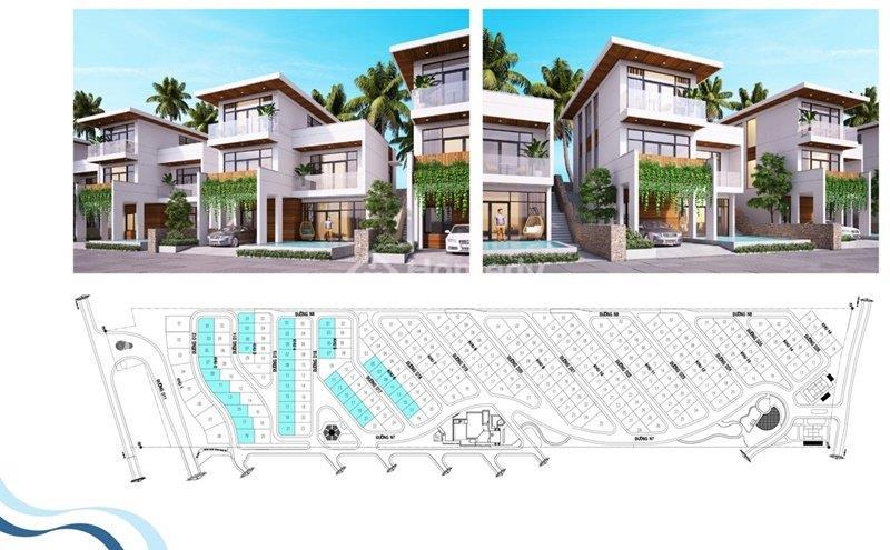 Mặt bằng dự án Sentosa Villas