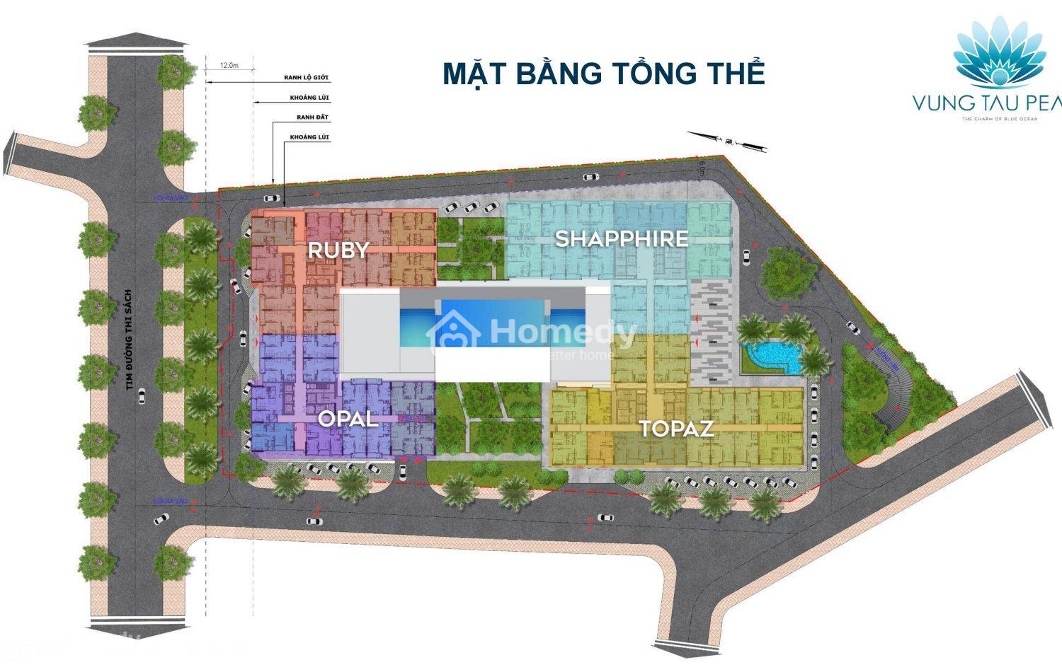 Mặt bằng dự án Vũng Tàu Pearl