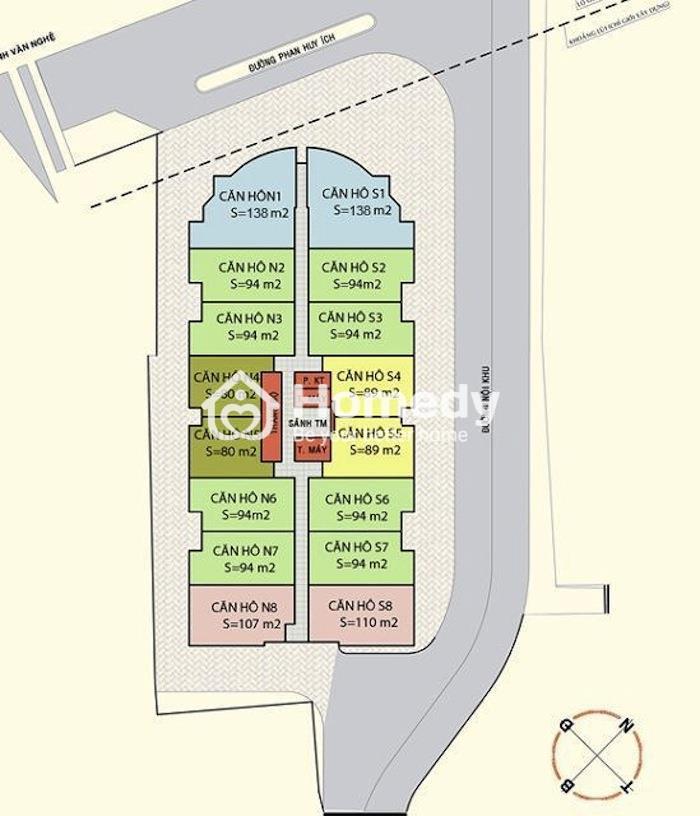 Mặt bằng Hope Garden Phúc Yên