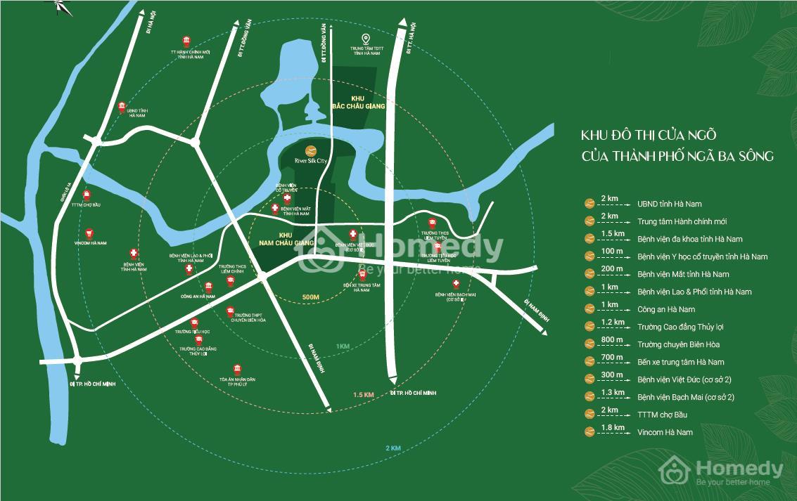 Phối cảnh dự án River Silk City Hà Nam