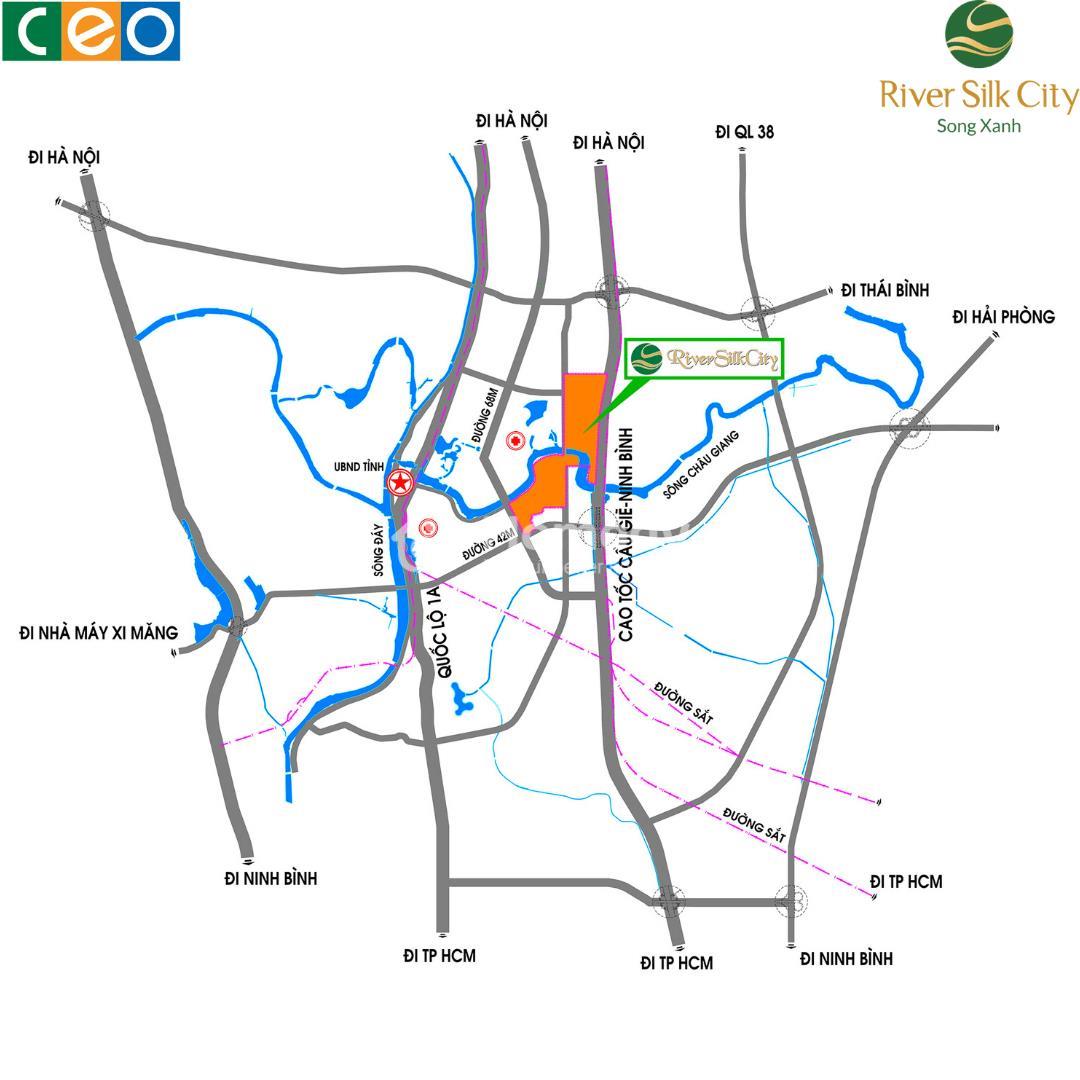 Phối cảnh dự án River Silk City Hà Nam