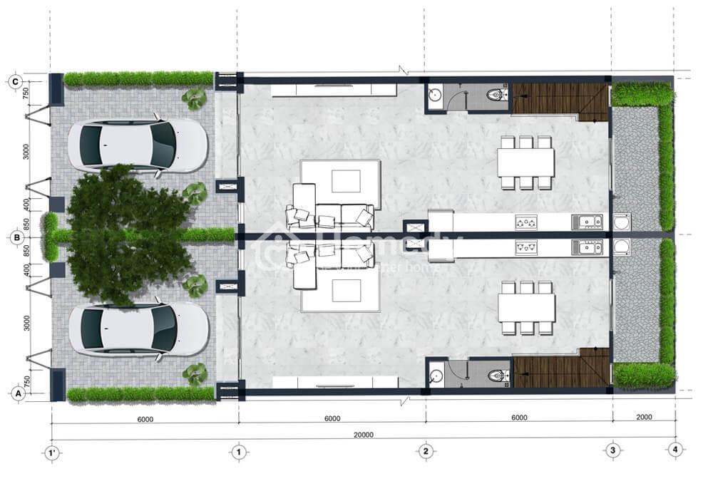 mặt bằng dự án Lavilla Green City