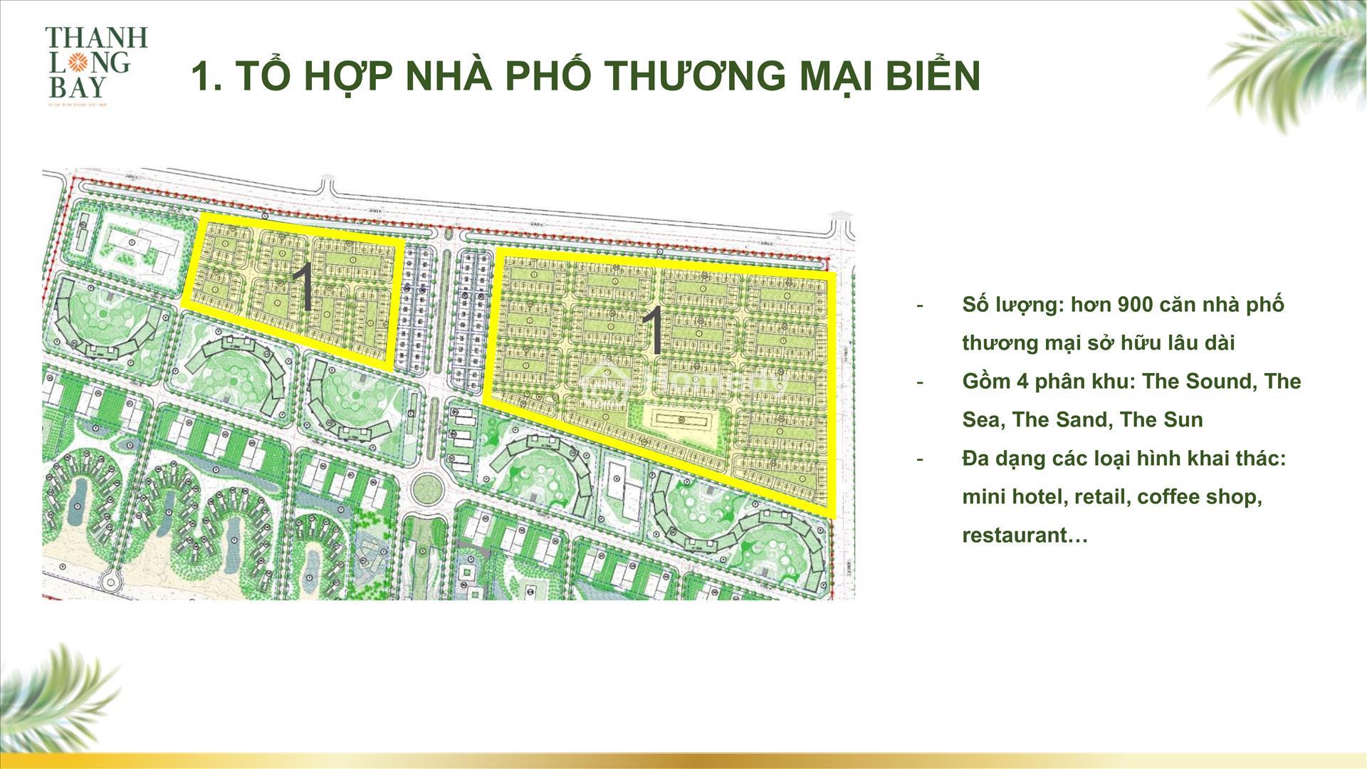 Dự án nhà phố biển 2 mặt tiền Thanh Long Bay