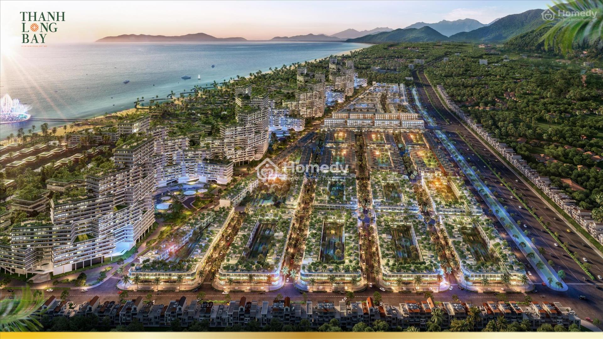 Dự án nhà phố biển 2 mặt tiền Thanh Long Bay