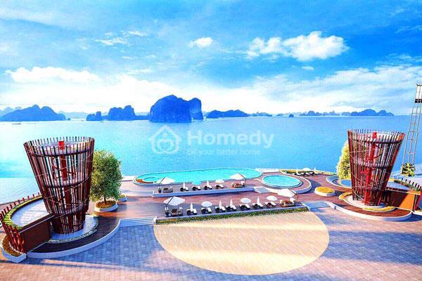 Bể bơi vô cực với tầm nhìn triệu đô, ngắm chọn vịnh Bái Tử Long