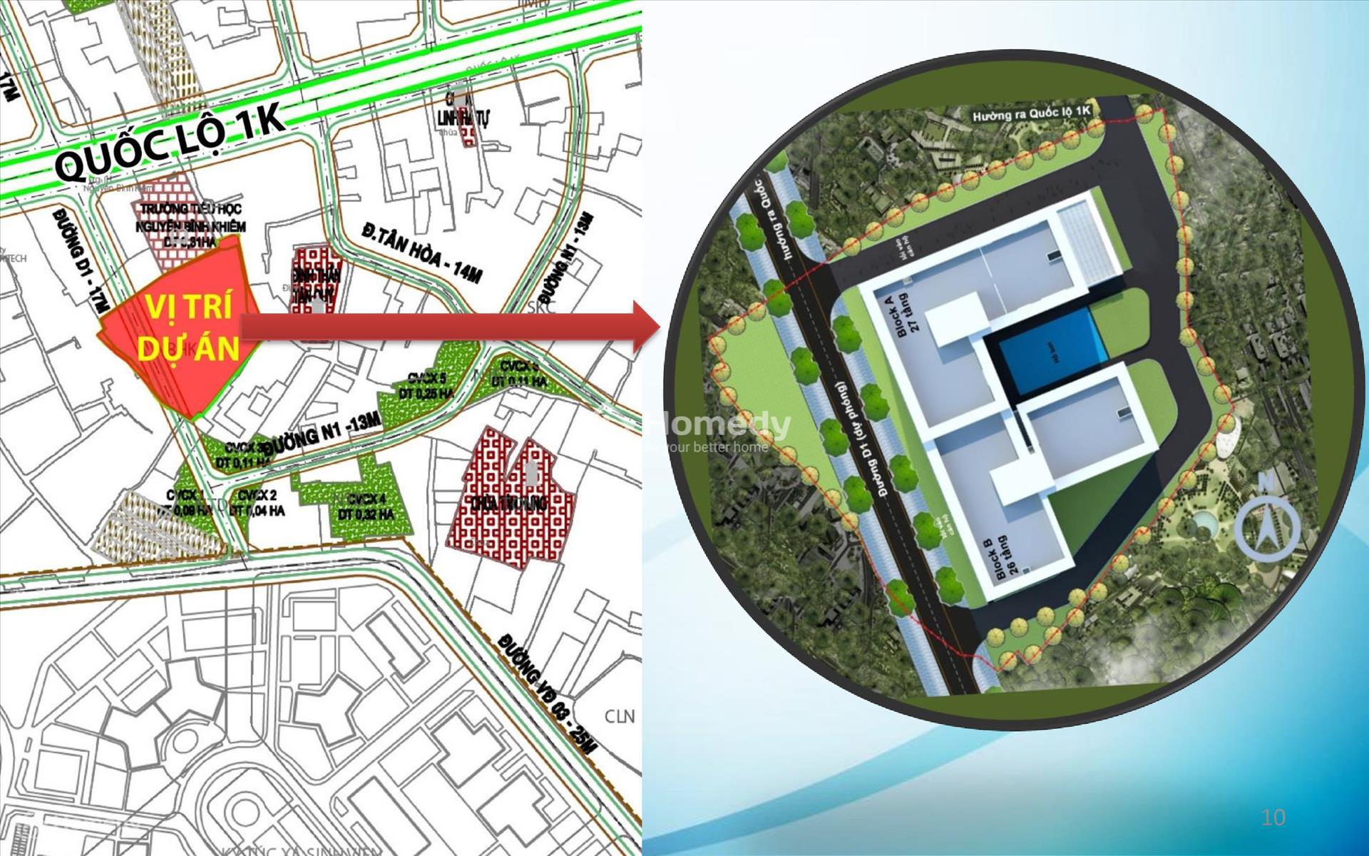 Vị trí dự án Bcons Green View Dĩ An