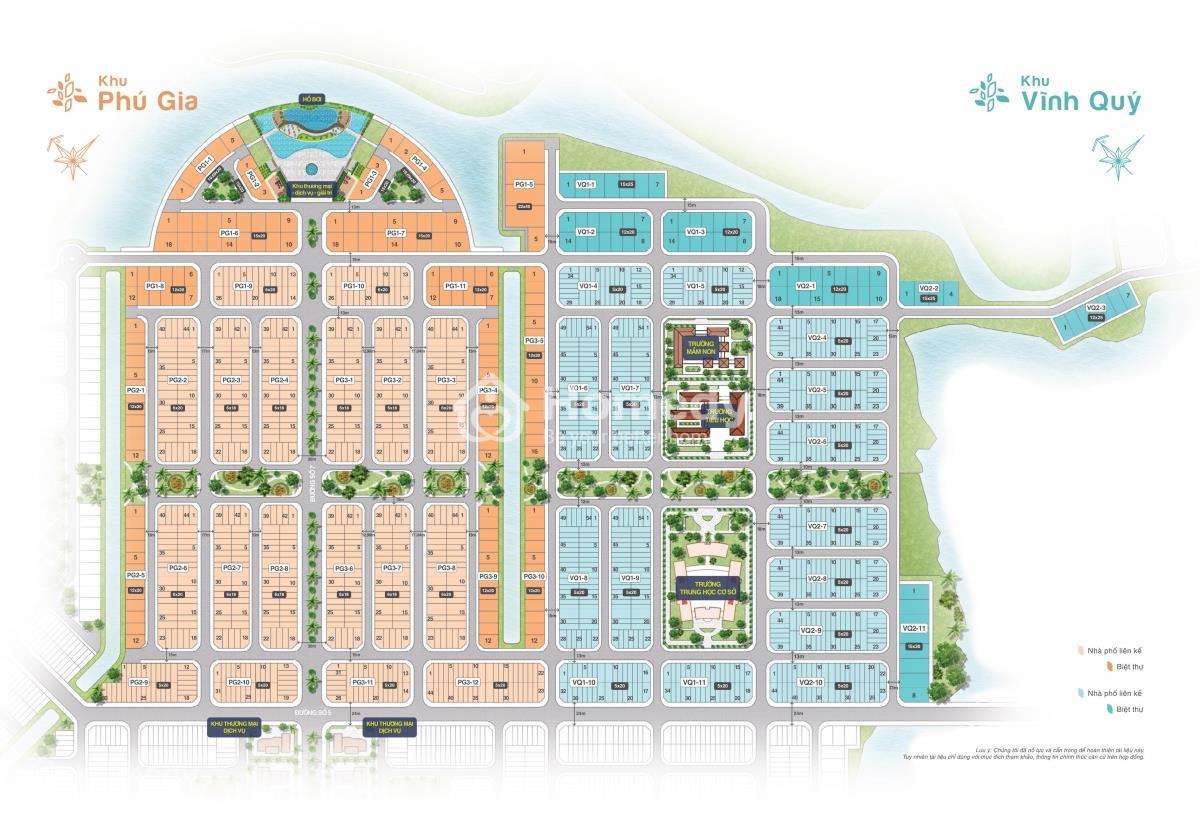 Mặt bằng khu Phú Gia - Vĩnh Quý Biên Hòa New City Đồng Nai