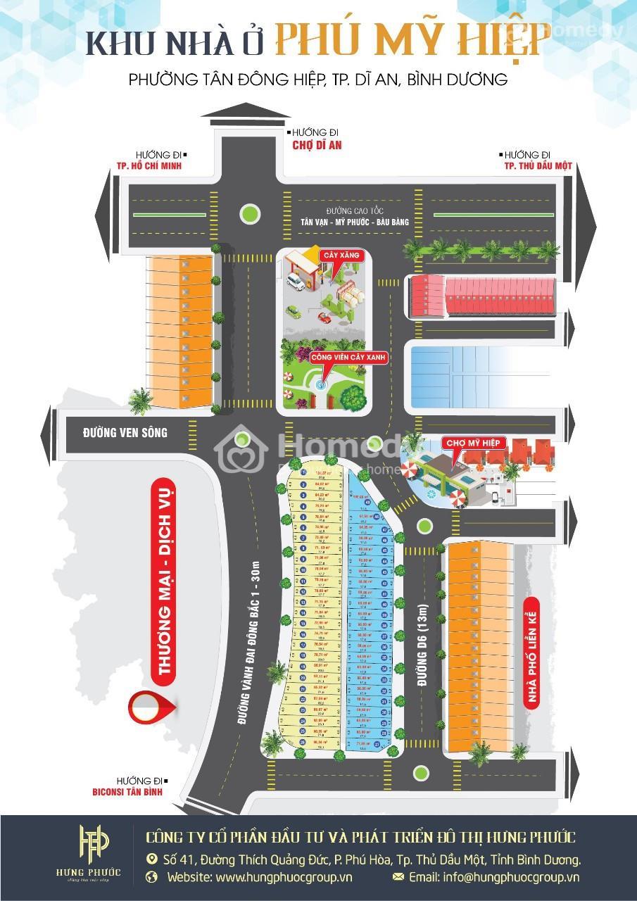 MẶT BẰNG DỰ ÁN KHU NHÀ Ở PHÚ MỸ HIỆP