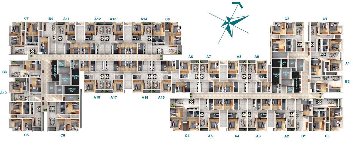 Mặt bằng dự án Hiệp Thành Tower