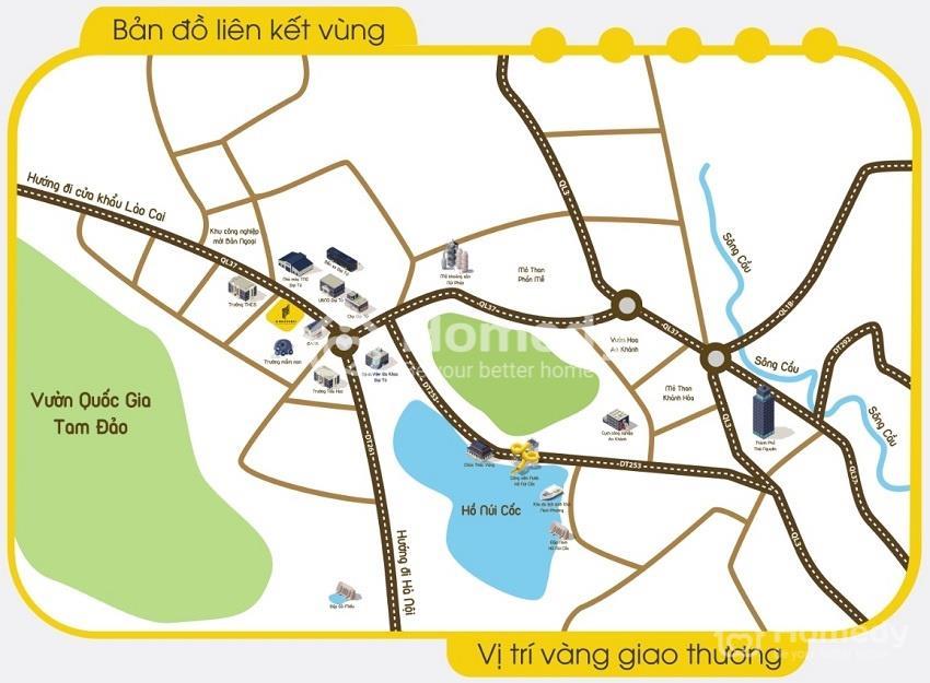 Vị trí Diamond Riverside Thái Nguyên