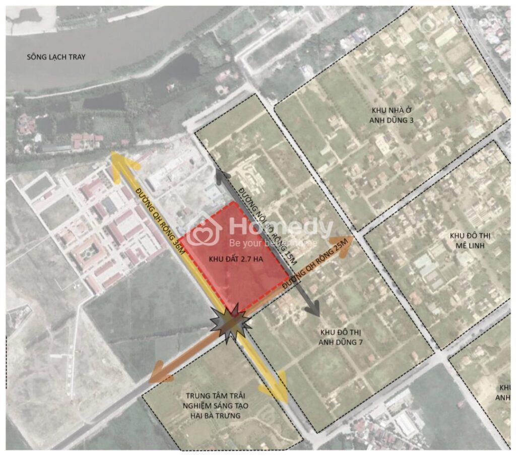 Vị trí dự án Hoàng Hà Riverside