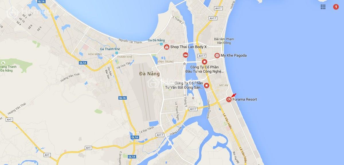 Vị trí căn hộ nghỉ dưỡng cao cấp Ariyana Furama Đà Nẵng