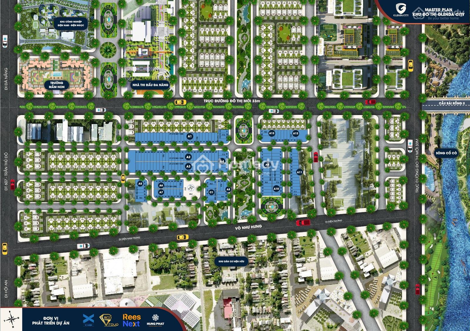 Sơ đồ phân lô Glenda City Quảng Nam