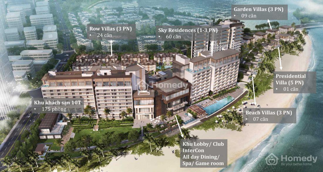 Phân khu dự án Intercontinental Residences Halong Bay