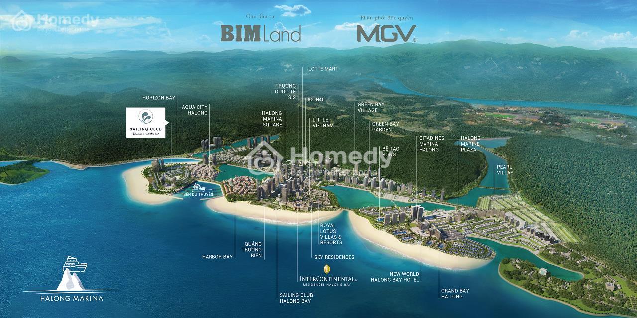 Vị trí Dự án Sailing Club Residences Halong Bay