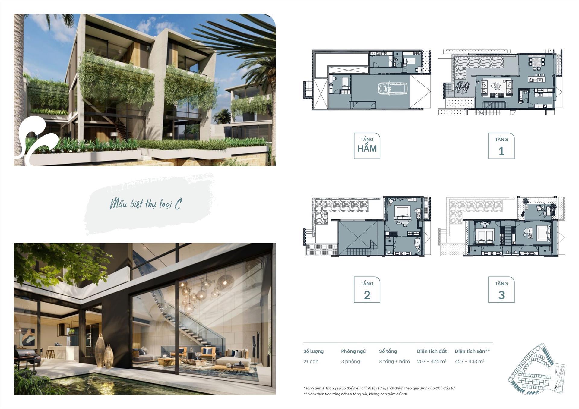 Mẫu biệt thự loại C - Sailing Club Residences Halong Bay