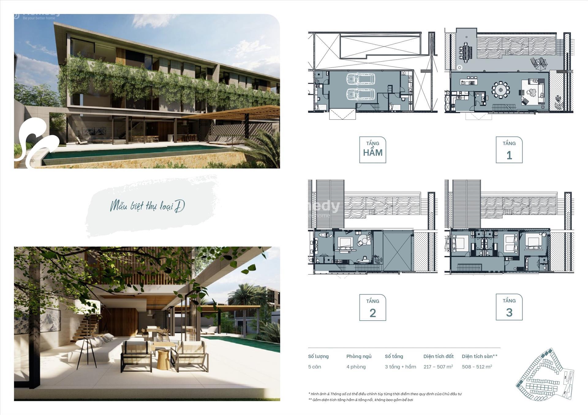 Mẫu biệt thự loại D - Sailing Club Residences Halong Bay