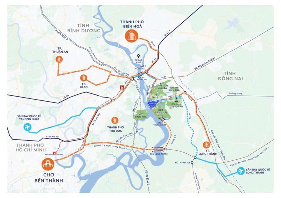 Vị trí Dự án Izumi City 