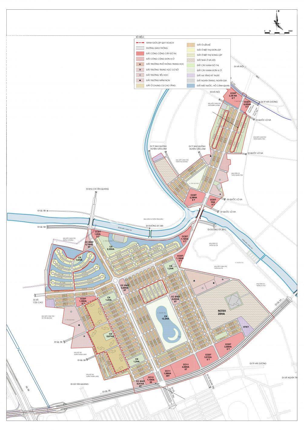 Mặt bằng tổng thể dự án Vinhomes Dream City