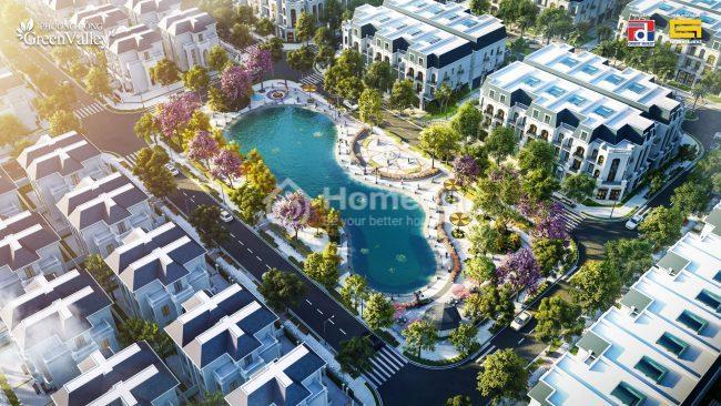 Hồ điều hòa Dự án đất nền Phương Đông Green Valley