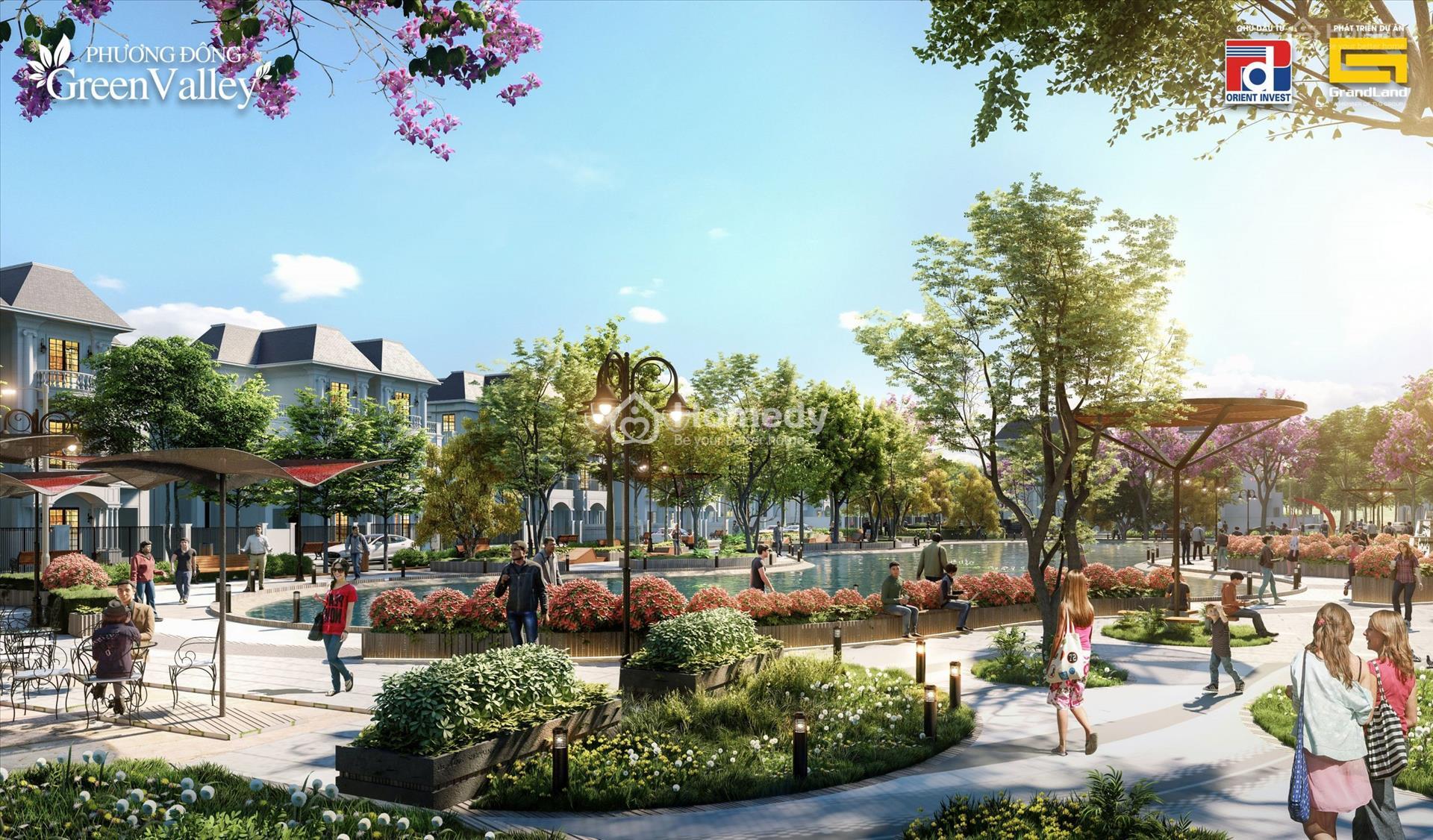 Không gian xanh tại Dự án Phương Đông Green Valley