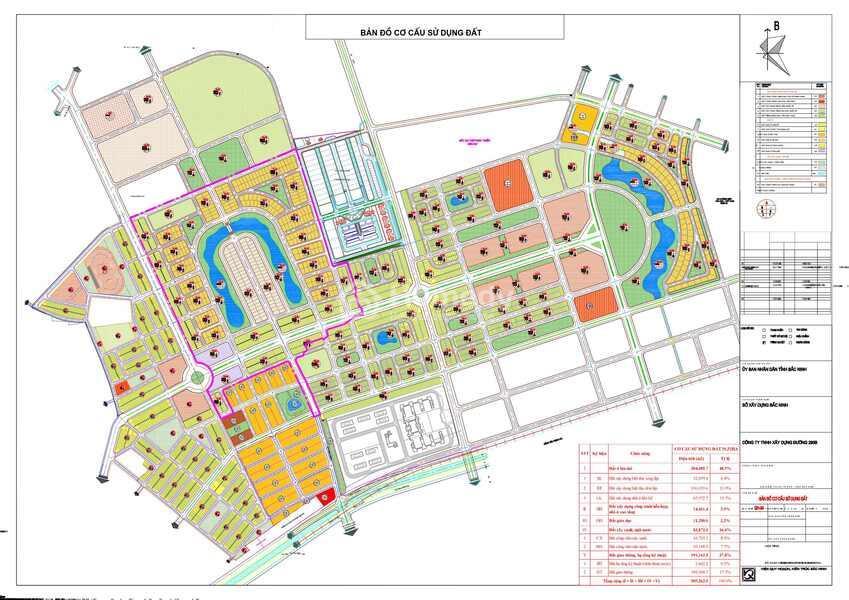 Bản đồ quy hoạch tổng thể dự án Từ Sơn Garden City