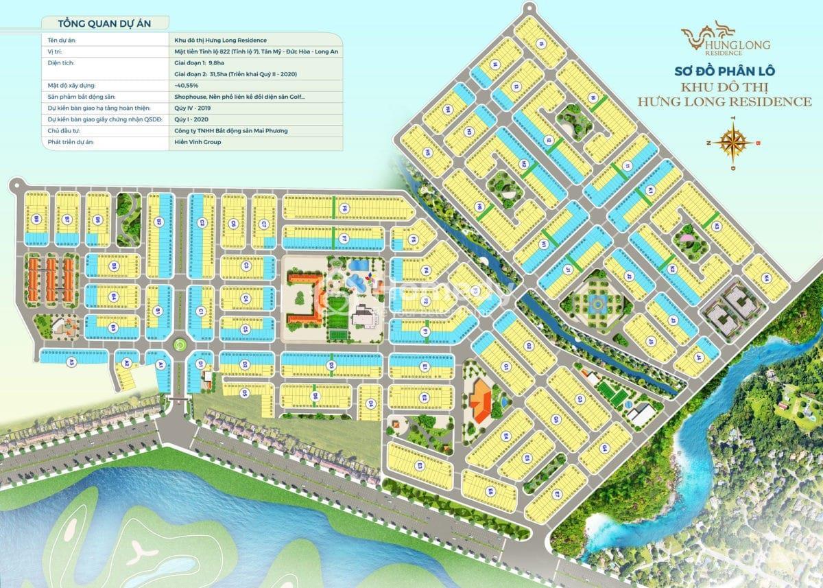 Măt bằng thiết kế Dự án Hưng Long Residence