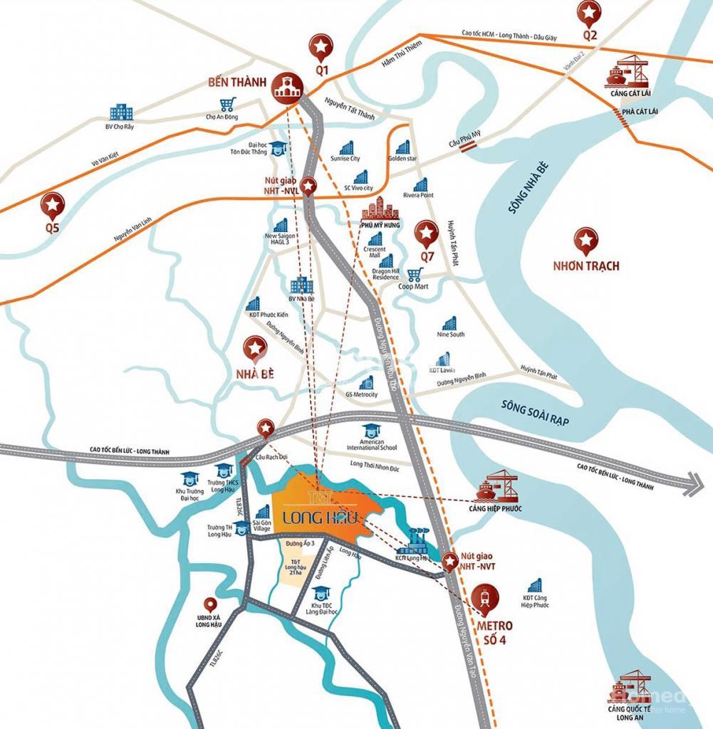 Vị trí Đất nền dự án T&T City Millennia