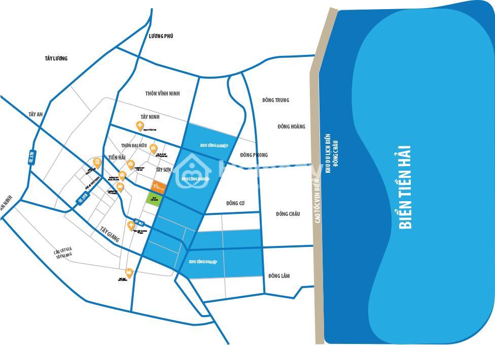 Vị trí Dự án Tiền Hải Star City