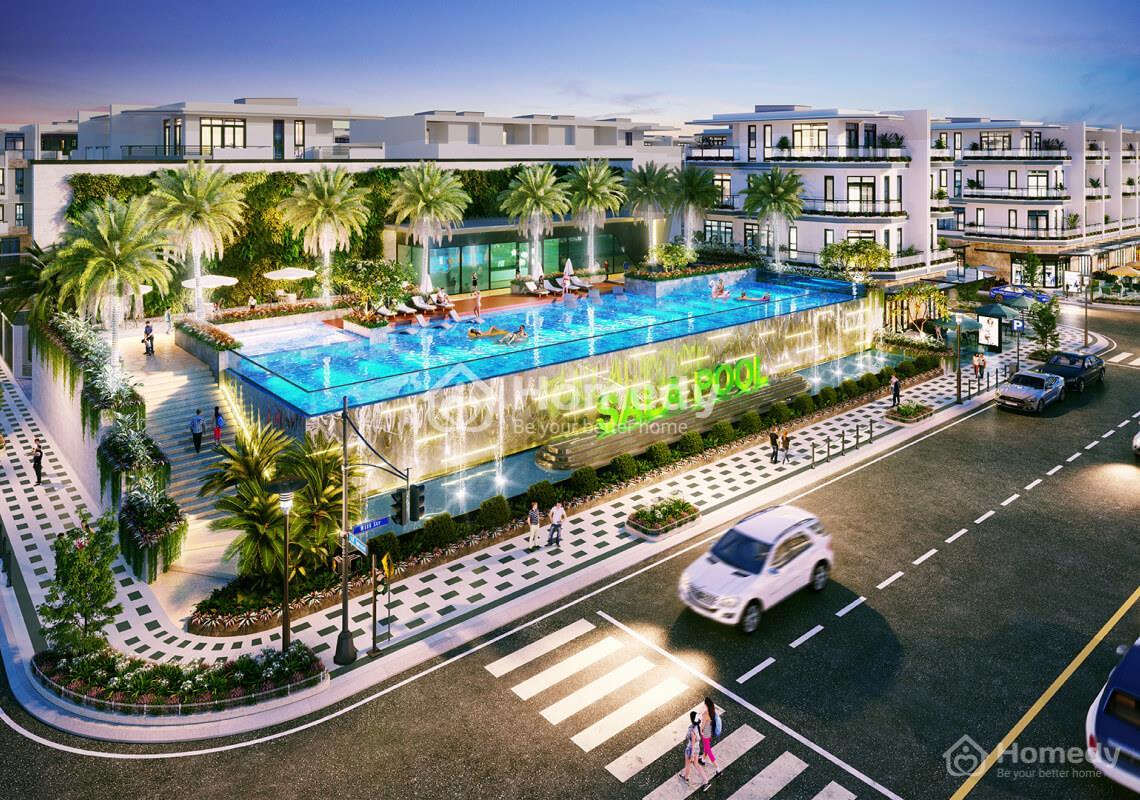 Hồ bơi tràn tại dự án Salaphumy – Park Residences
