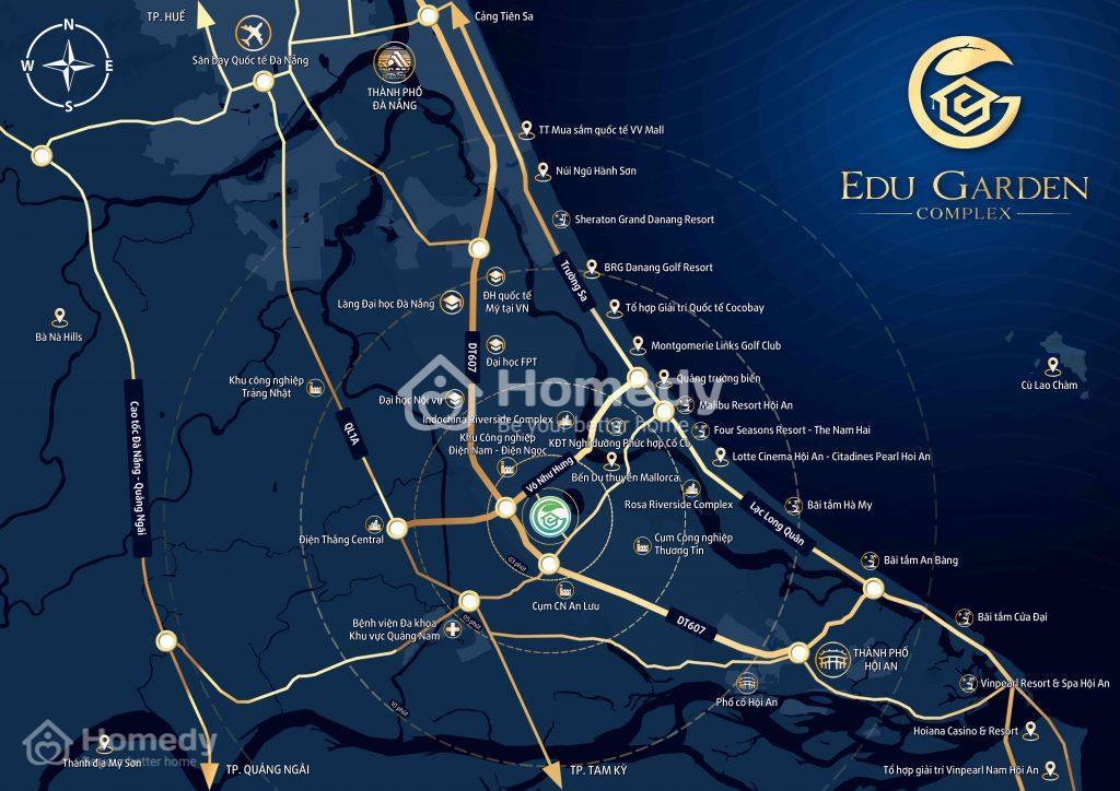 Vị trí dự án EDU Garden Complex (Khu đô thị Ánh Dương)