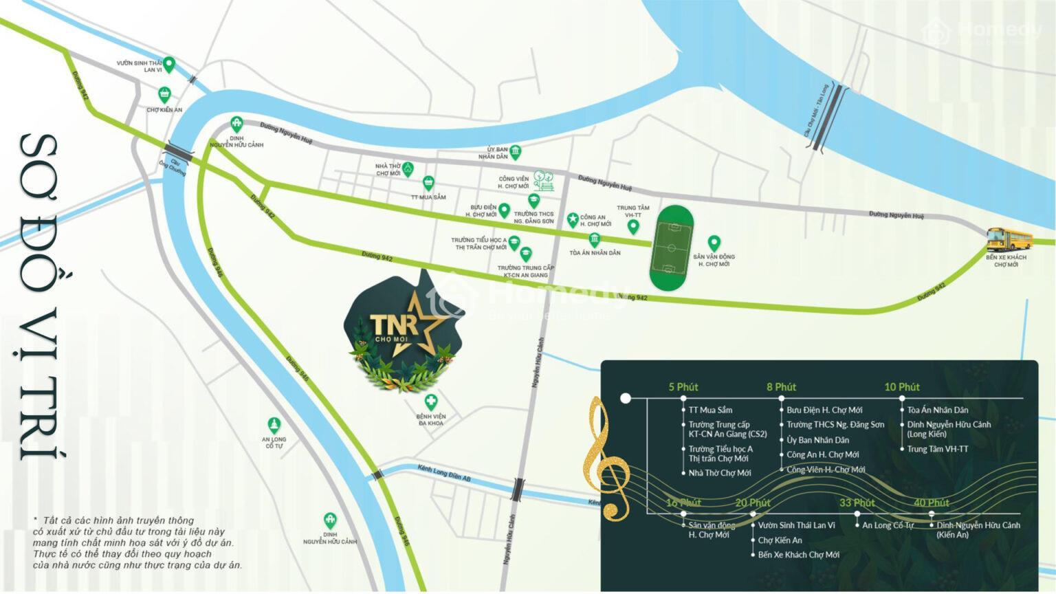 Vị trí Dự án TNR Stars Chợ Mới An Giang